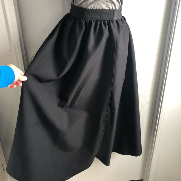 Vintage Simco Formal Wear Black Wrap Skirt - Picture 2 of 8